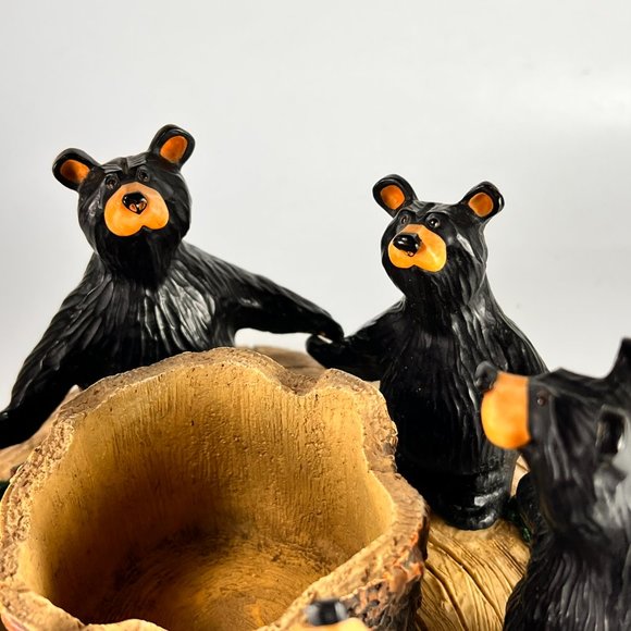 Vtg Circle Of Bears Bear Foots Jeff Fleming Big Sky Carvers Votive Candle Holder - Picture 10 of 16